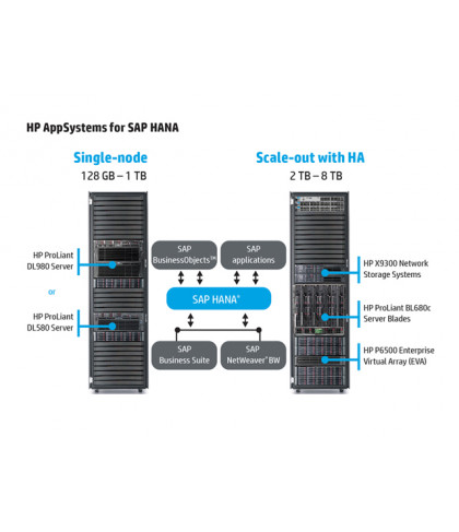 Конфигурация HP AppSystems for SAP HANA с одним узлом HPCSCASSHO